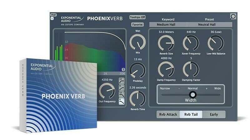 iZotope / Exponential Audio Phoenixverb Stereo Reverb  (Latest Version)